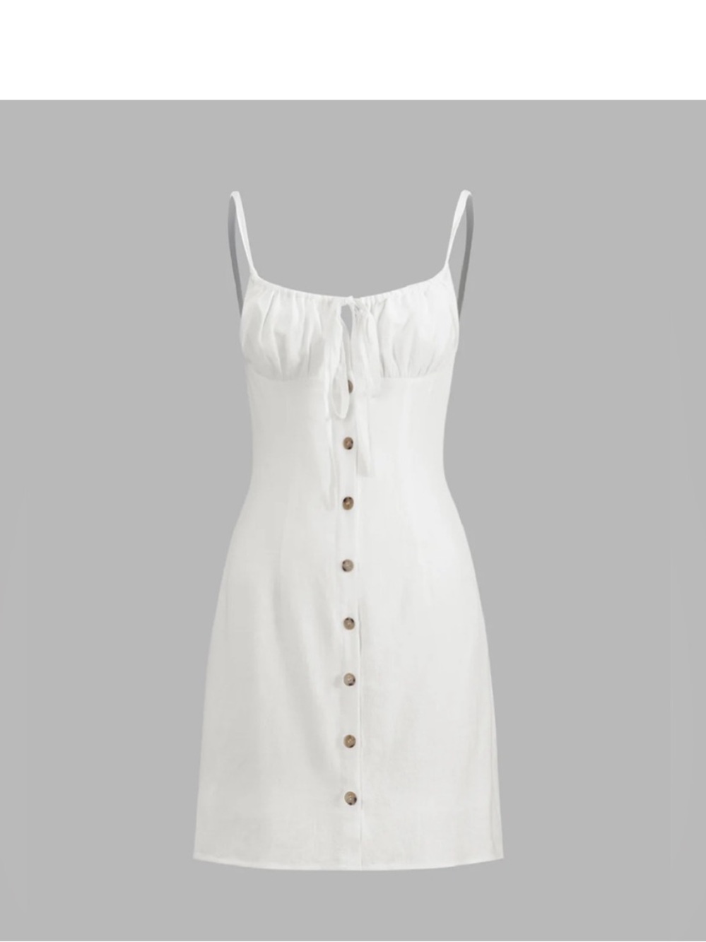 Bundle of 2 Commense Darling Linen Plain Mini Dress. White & Black. Small.